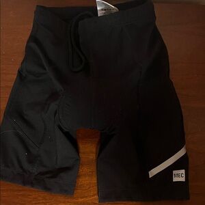 Boys MEC Black Cycling Shorts with Reflective Detail